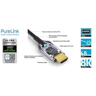 PureLink FiberX FXI380-020 kabel światłowodowy HDMI 2.1 eARC 8K 48Gbps 20,0m