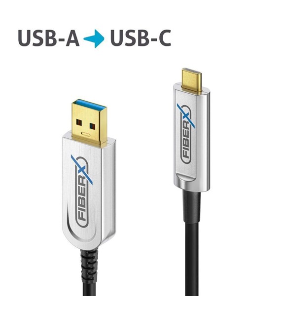 PureLink FiberX FXI630-012 kabel światłowodowy USB 3.2 (Gen 2x1), USB-A USB-C 10Gbps 12,0m