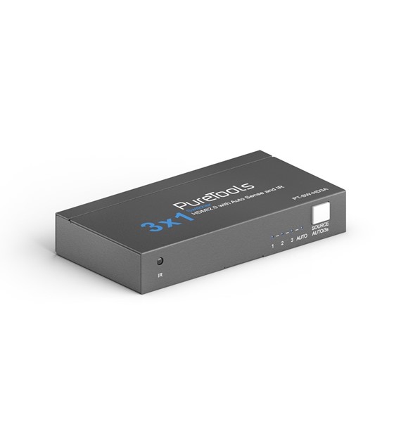 PureLink PureTools PT-SW-HD3A przełącznik 3x1 HDMI 18Gbps 4K/HDMI z Auto Sense
