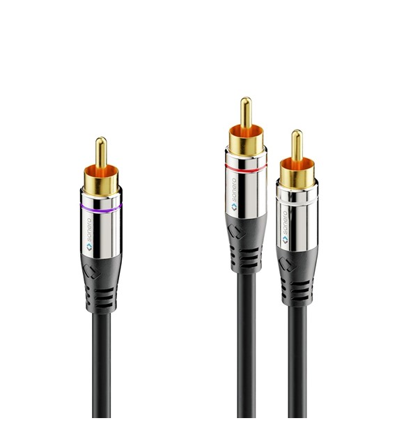 PureLink Sonero SAC900-010 kabel premium RCA-2x RCA do subwoofera 1,0m