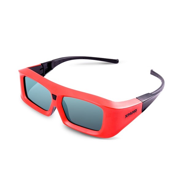 xPand X103-C3 okulary migawkowe 3D IR czerwono-czarne